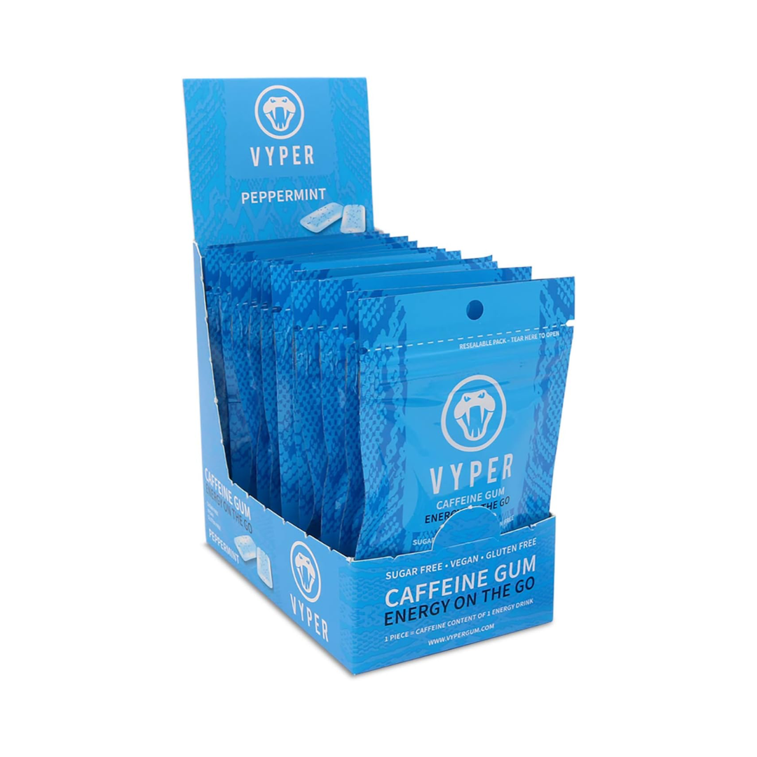 VYPER Caffeine Gum 12x14g Peppermint