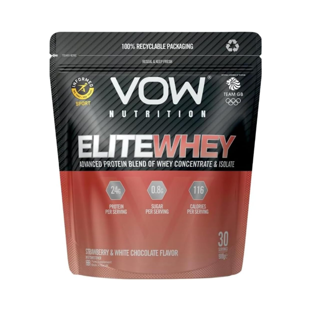 VOW Nutrition Elite Whey 900g Strawberry & White Chocolate