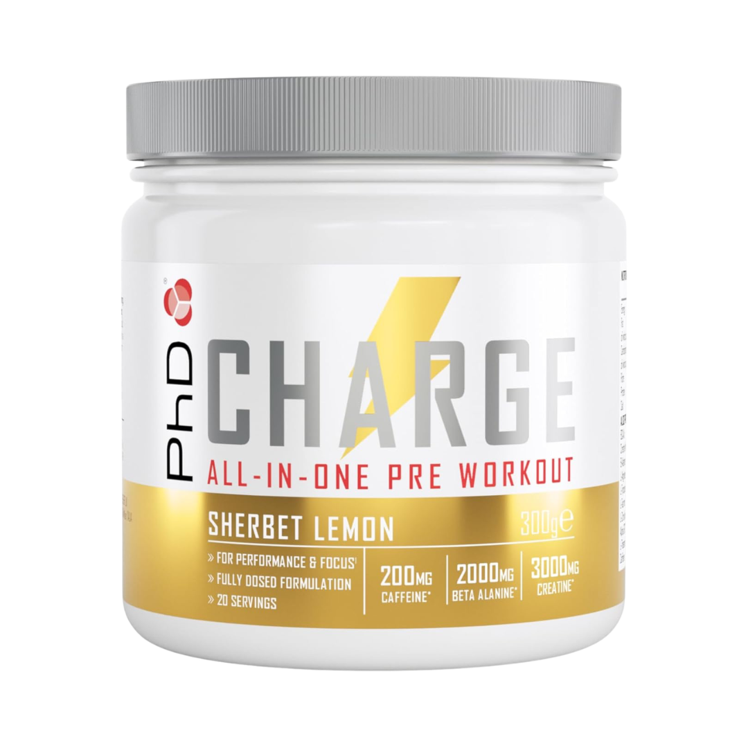 PhD Nutrition Powder Pre Wkt Charge 300g Sherbet Lemon