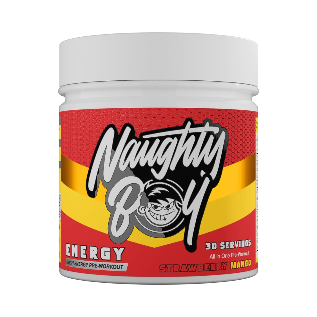 Naughty Boy Energy 390g Strawberry Mango