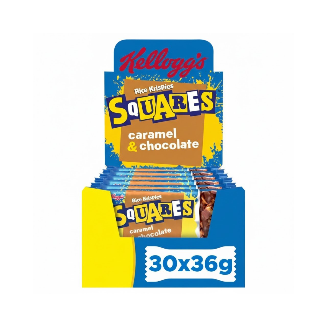 Kellogg's Rice Krispie Squares 30x36g Curious Caramel & Chocolate