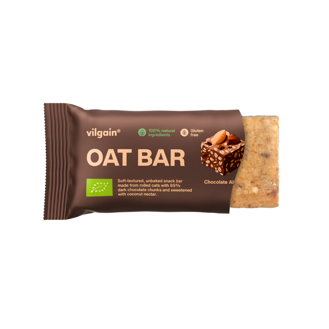Vilgain Oat Bar 12x50g Almonds and Chocolate
