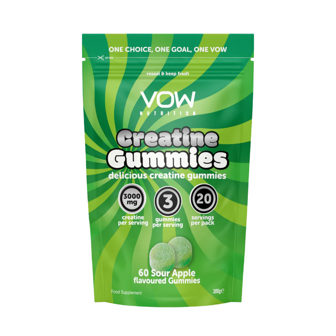VOW Nutrition Creatine Gummies 60 Tabs Sour Apple