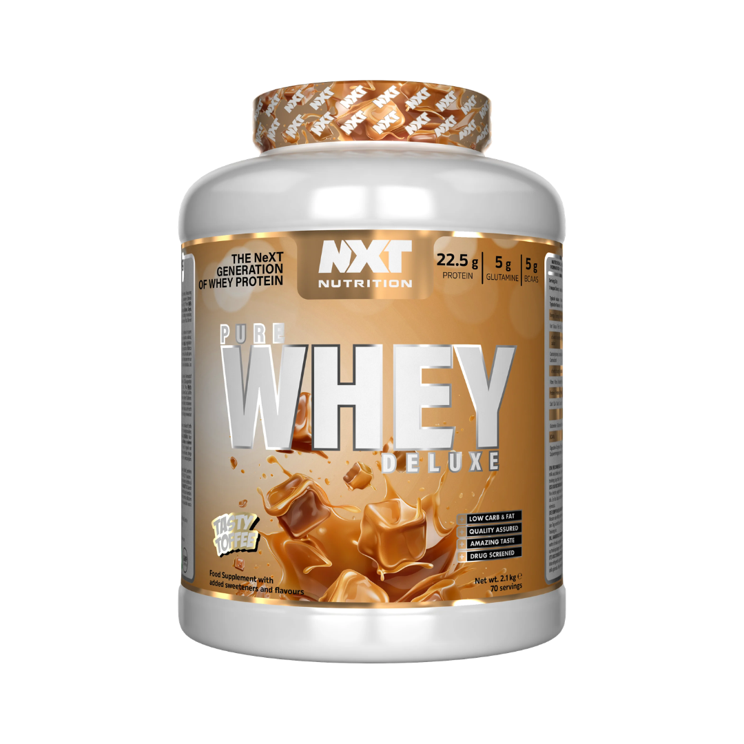 NXT Nutrition Pure Whey Deluxe 2.1kg Tasty Toffee