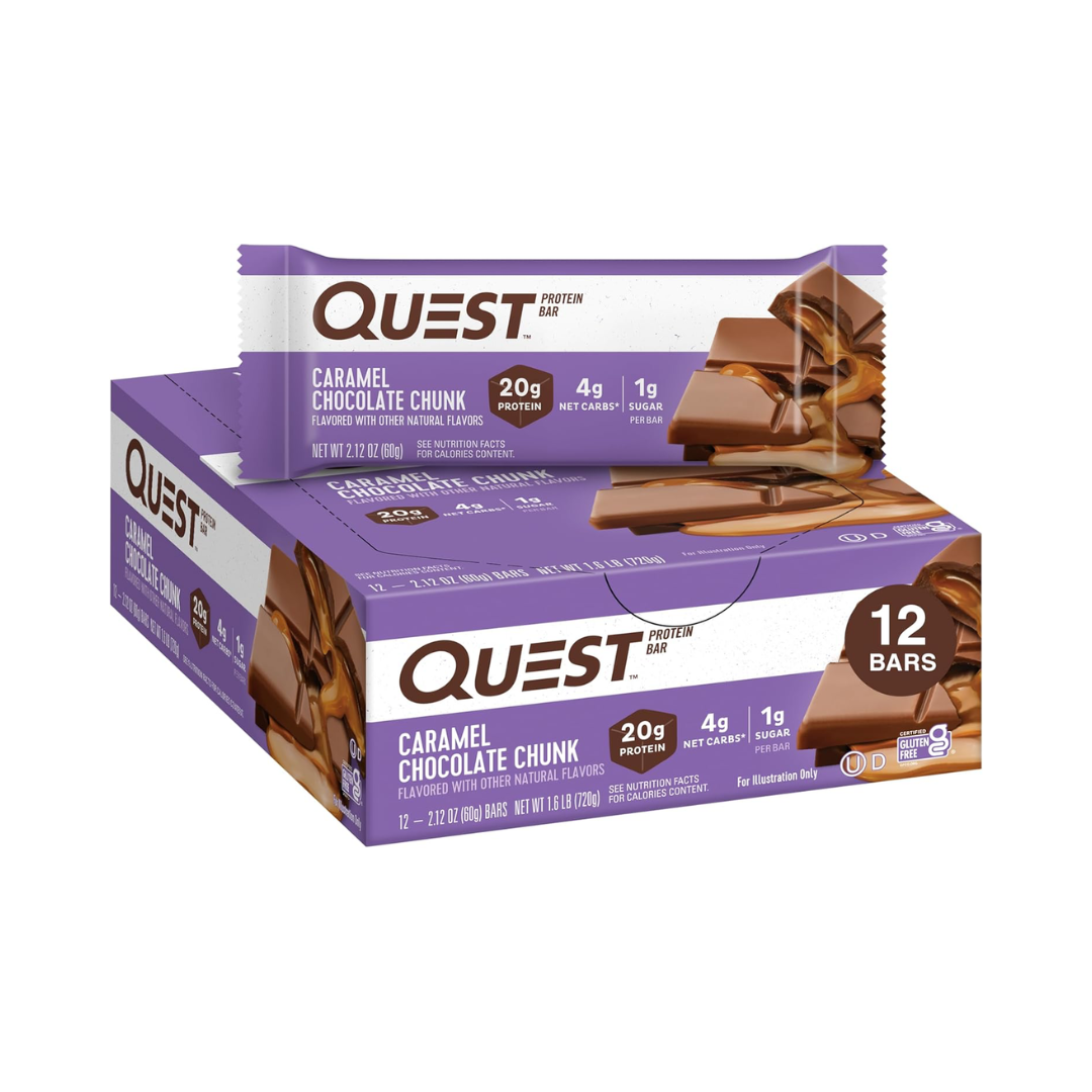 Quest Nutrition Bar 12x60g Caramel Chocolate Chunk