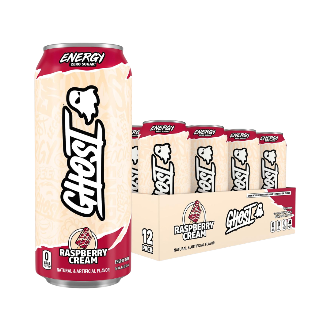 Ghost Energy Drink 12x500ml Raspberry Cream