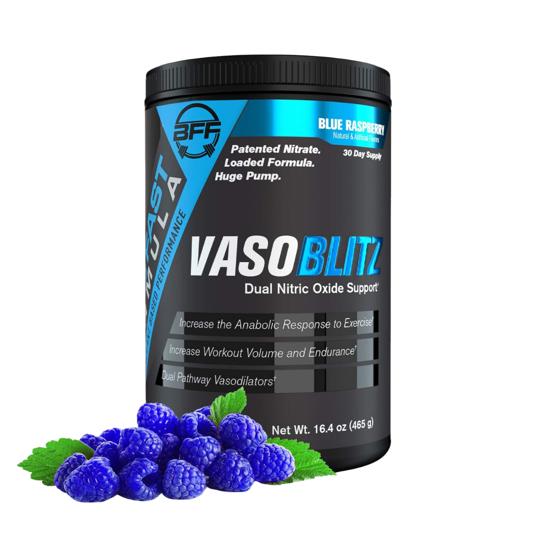 Build Fast Formula Vaso Blitz 465g Blue Raspberry