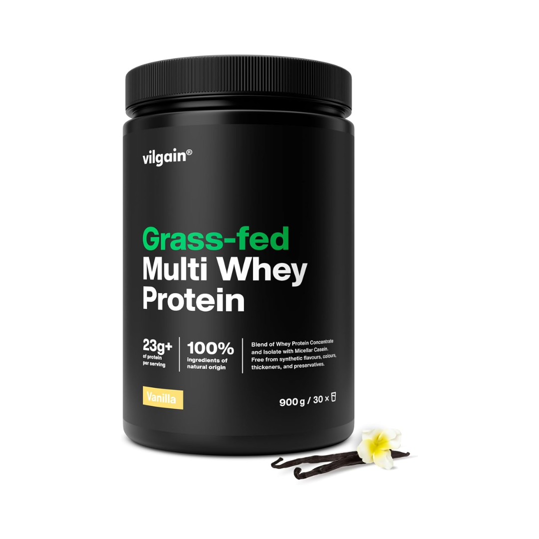 Vilgain Grass-fed Multi Whey Protein 900g Vanilla