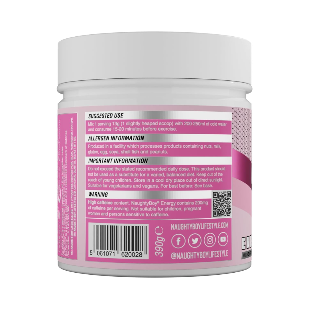 Naughty Boy Energy 390g Pink Lemonade
