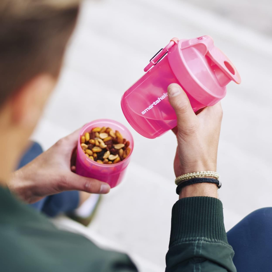 SmartShake O2Go Shaker 600ml Neon Pink