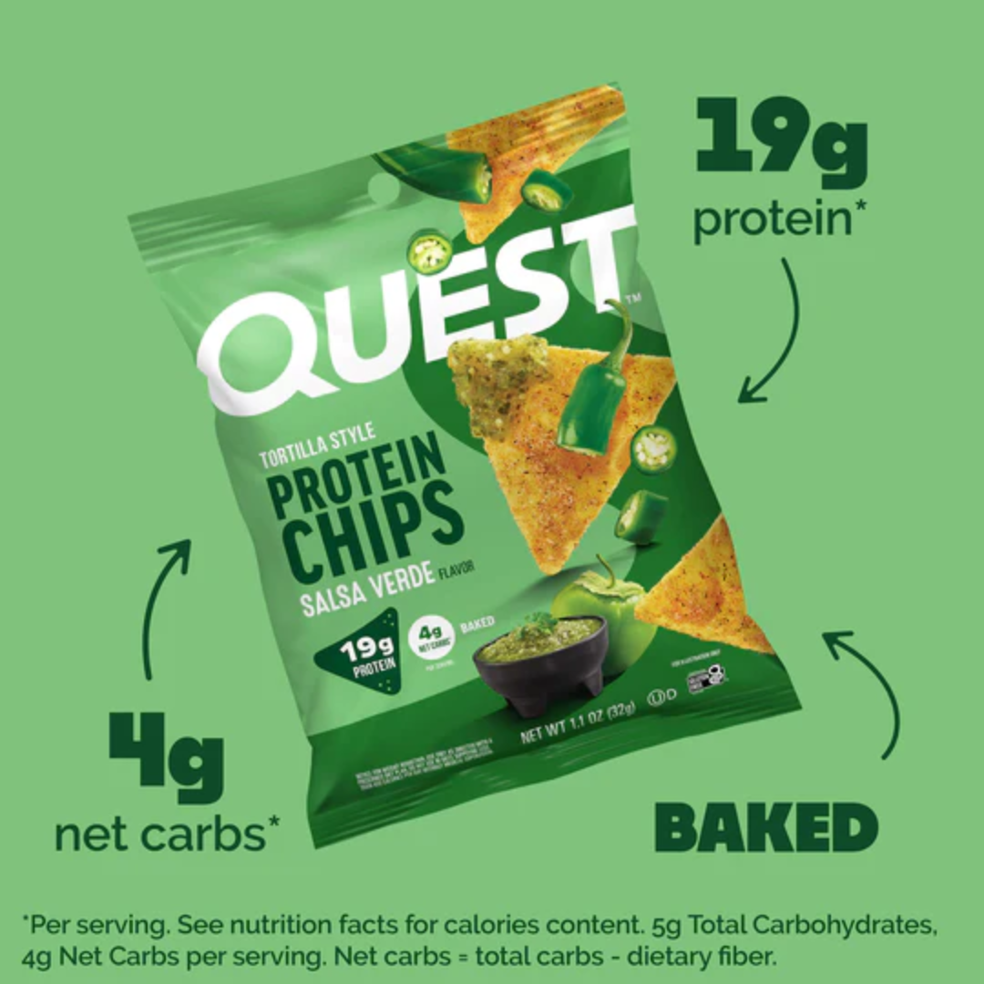 Quest Nutrition Protein Chips 8x32g Salsa Verde