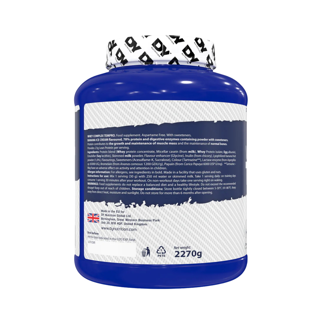 DY Nutrition Tempro Whey Complex 2.27kg Banana Ice Cream