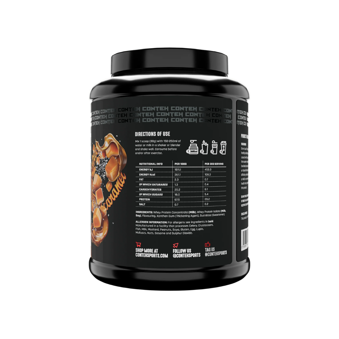 Conteh Sports Whey Elite 1980g Salted Caramel