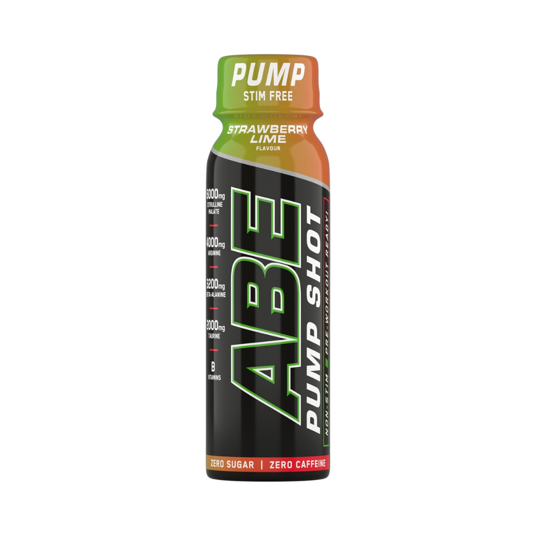 Applied Nutrition ABE Stim Free Pump Shots 12x100ml Strawberry-Lime