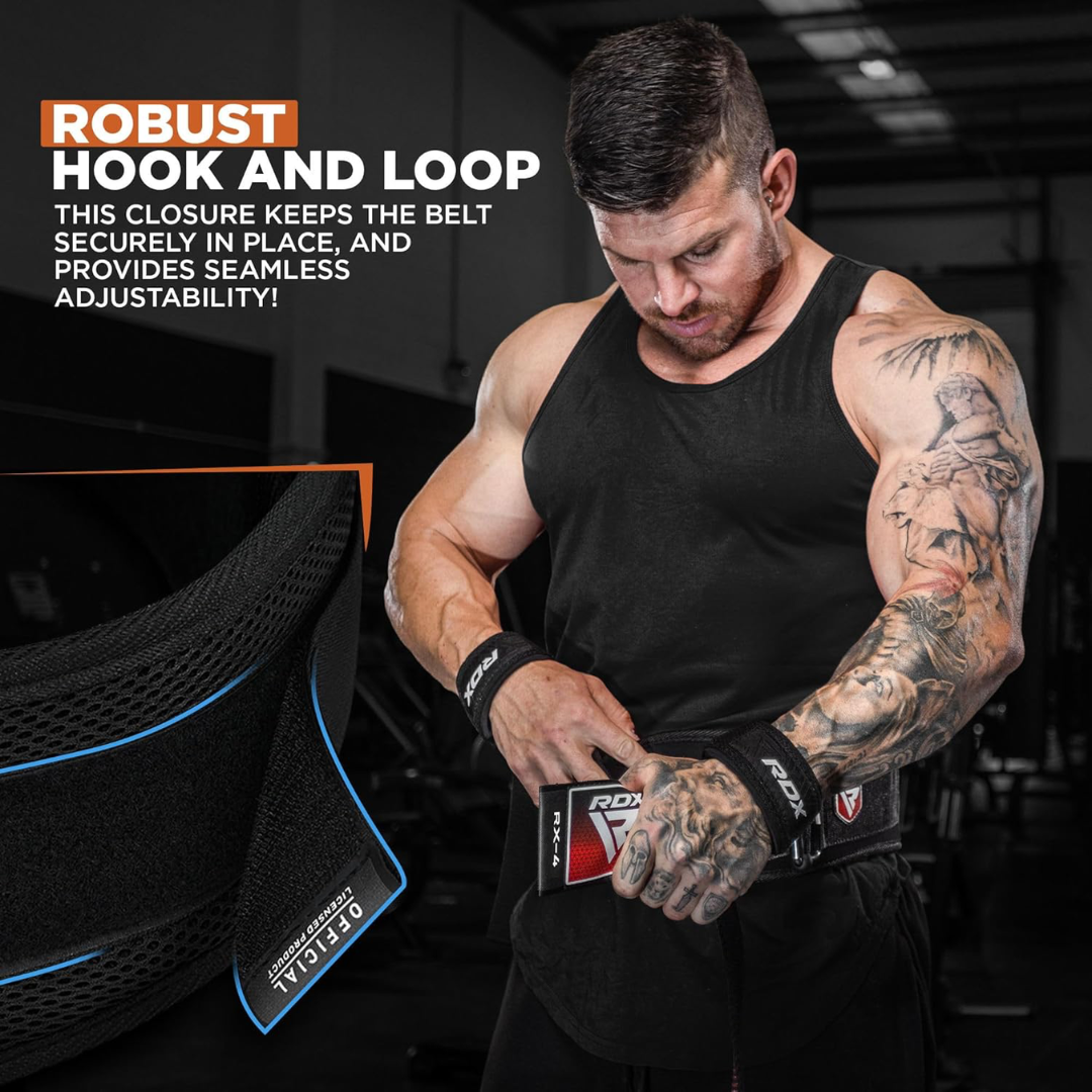 RDX Weight Lifting Belt Eva Curve Rx4 M Grey