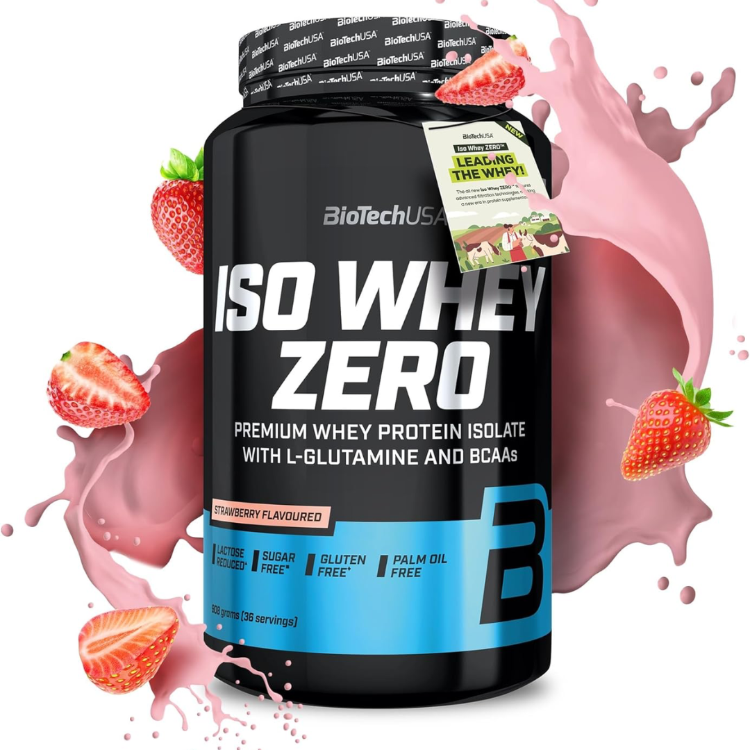 BioTech USA Iso Whey Zero 908g Strawberry