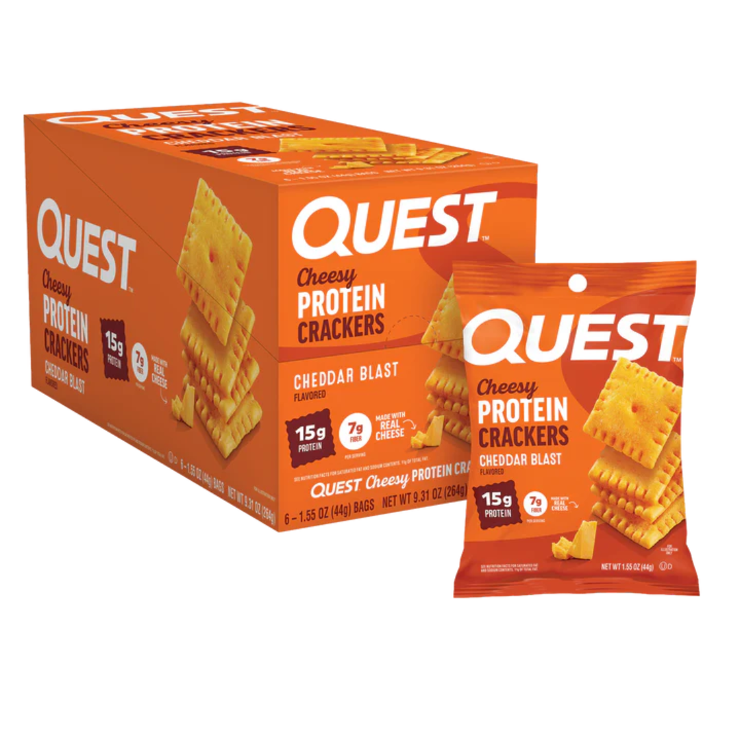 Quest Nutrition Cheese Crackers 4x30g Cheddar Blast