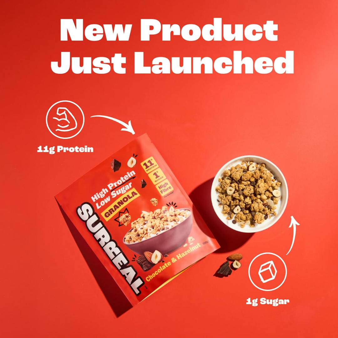 SURREAL High Protein Low Sugar Granola 300g Choc Hazelnut