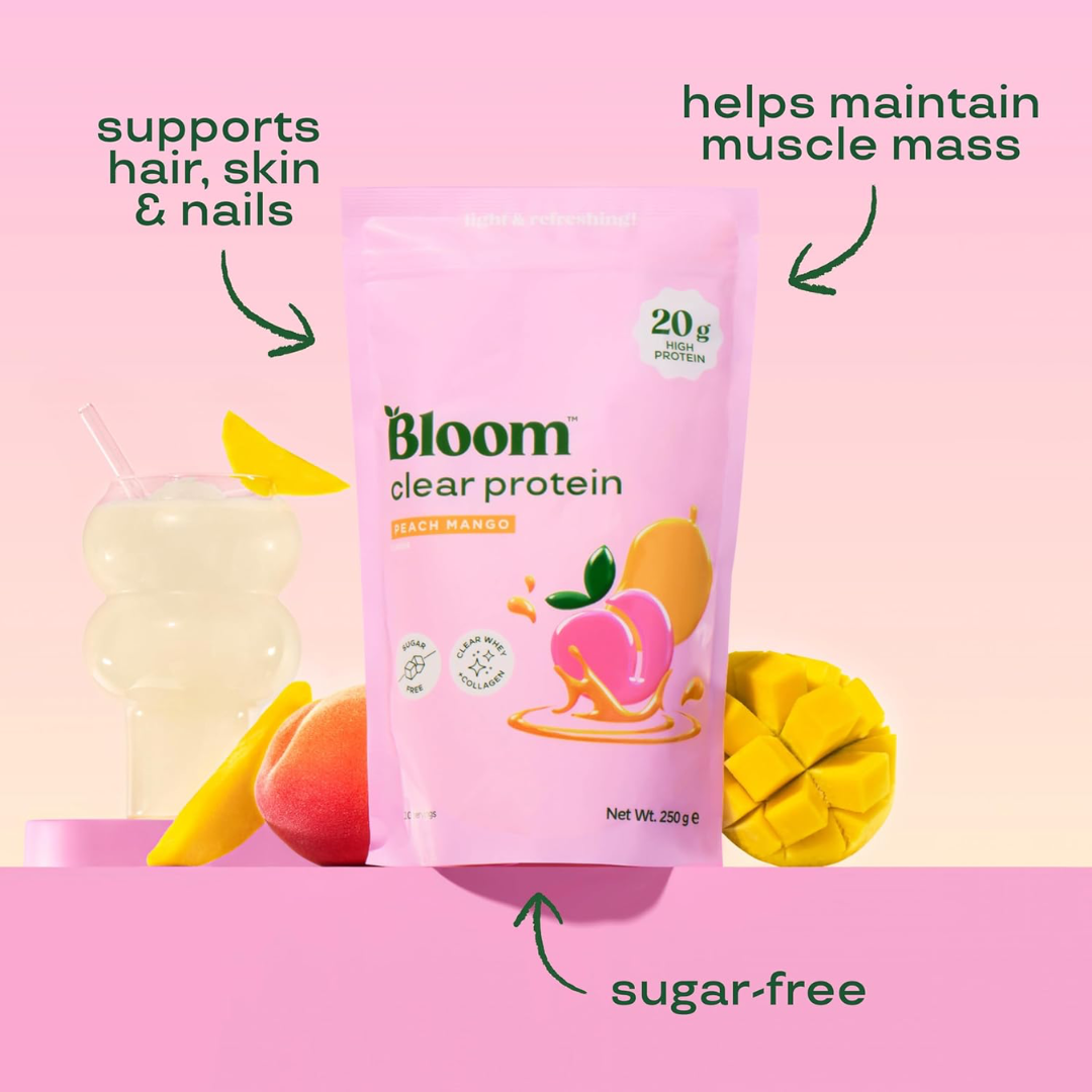 Bloom Clear Protein Collagen 250g Peach Mango