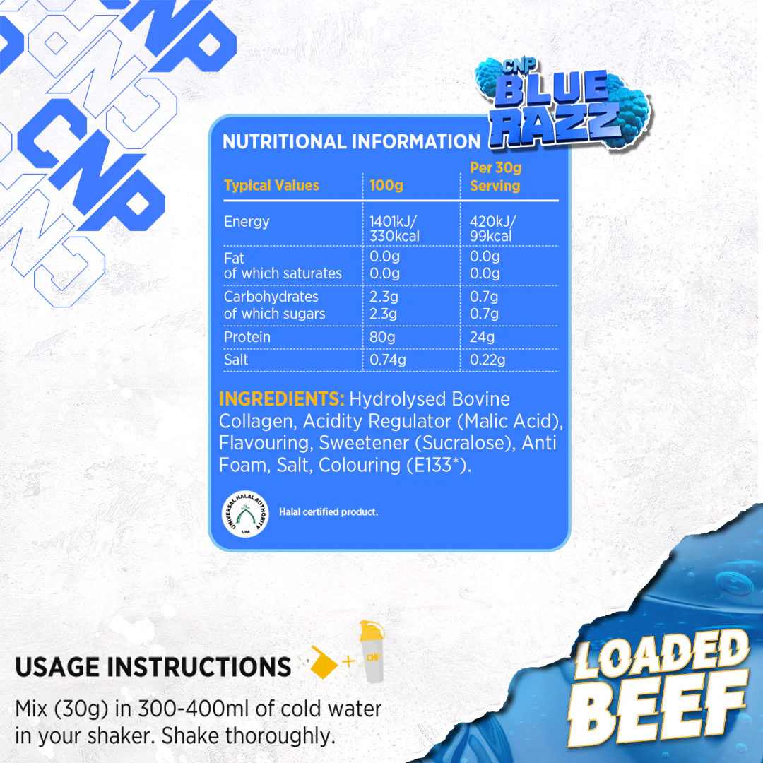 CNP Loaded Beef 1.8kg Blue Razz Bear