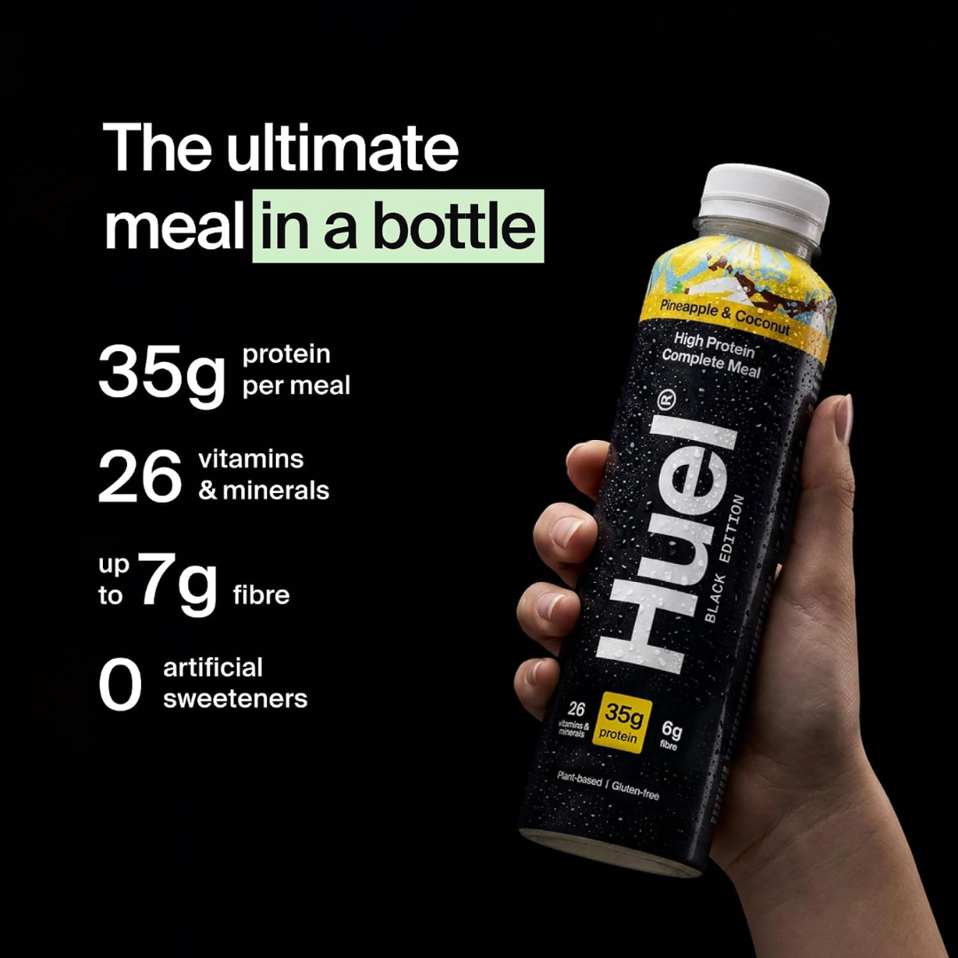 HUEL Ready-to Drink Black Edition 8x500ml Pineapple & Coconut