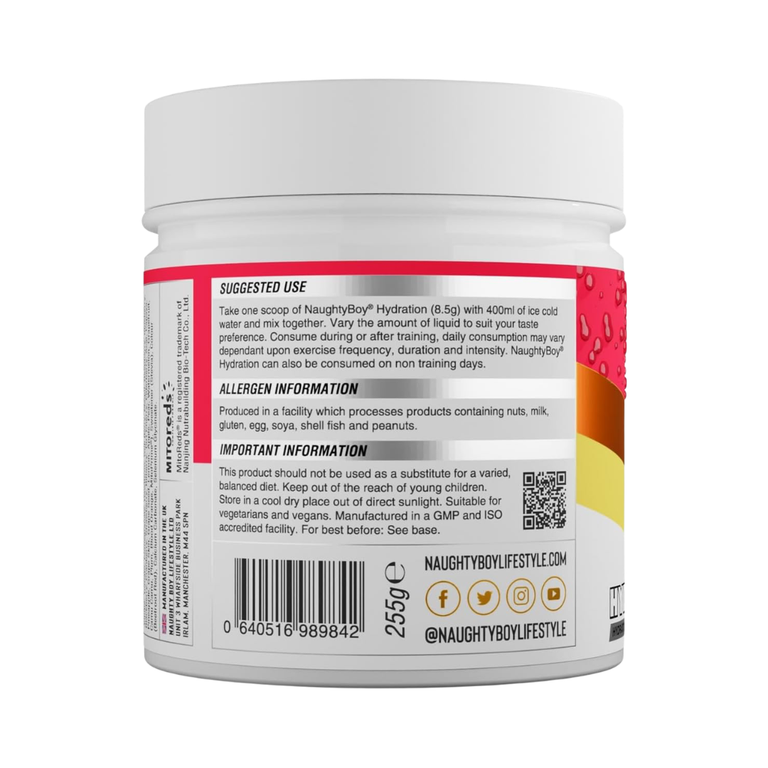 Naughty Boy Hydration 255g Cherry Razz