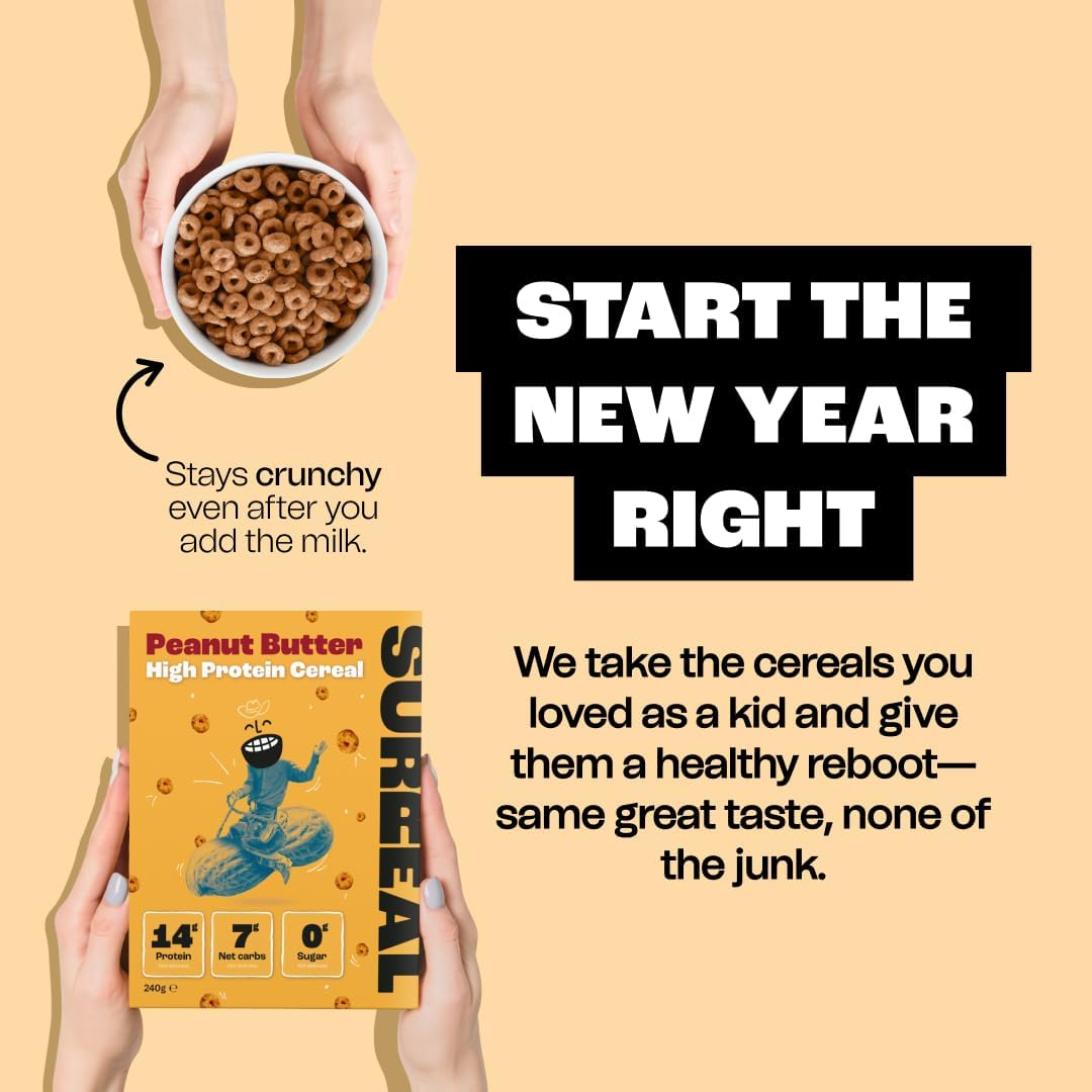 SURREAL Protein Cereal 240g Peanut Butter