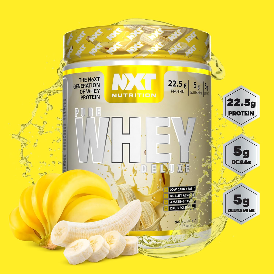 NXT Nutrition Pure Whey Deluxe 510g Banana Milkshake