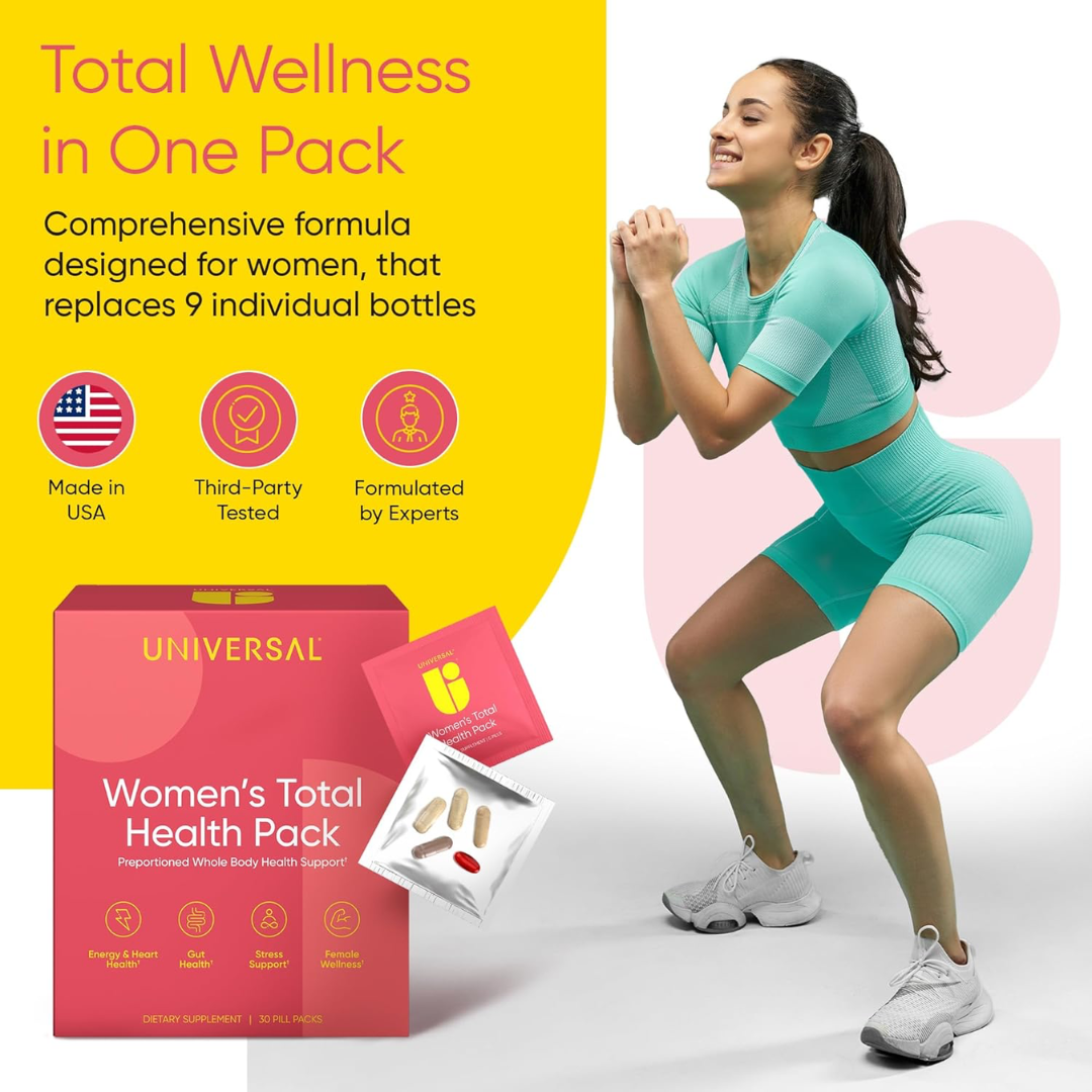 Universal Nutrition Women's Total Health Pack 30 Packs
