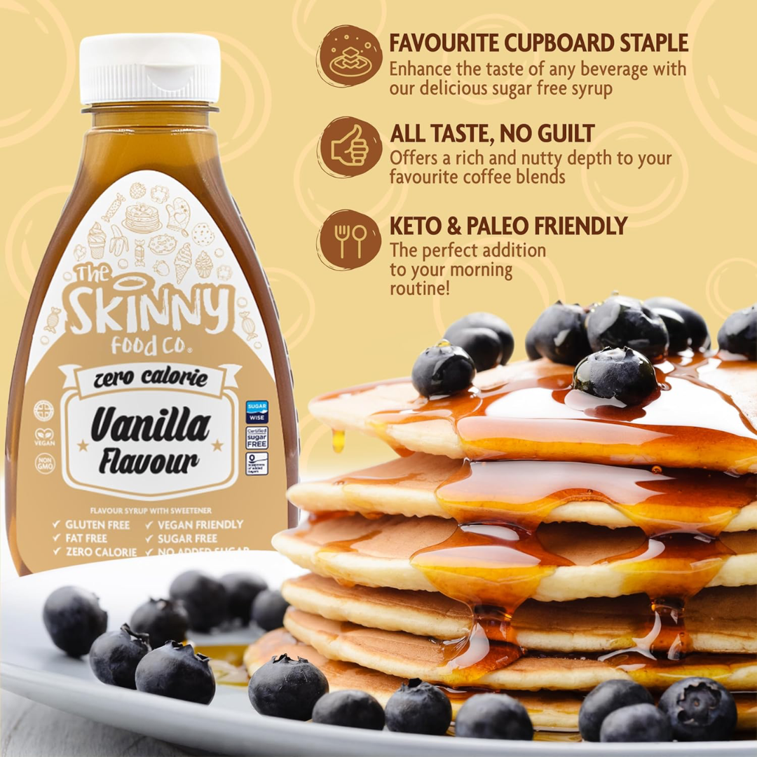 The Skinny Food Co Zero Calorie Skinny Syrup 425ml Salted Caramel Vanilla
