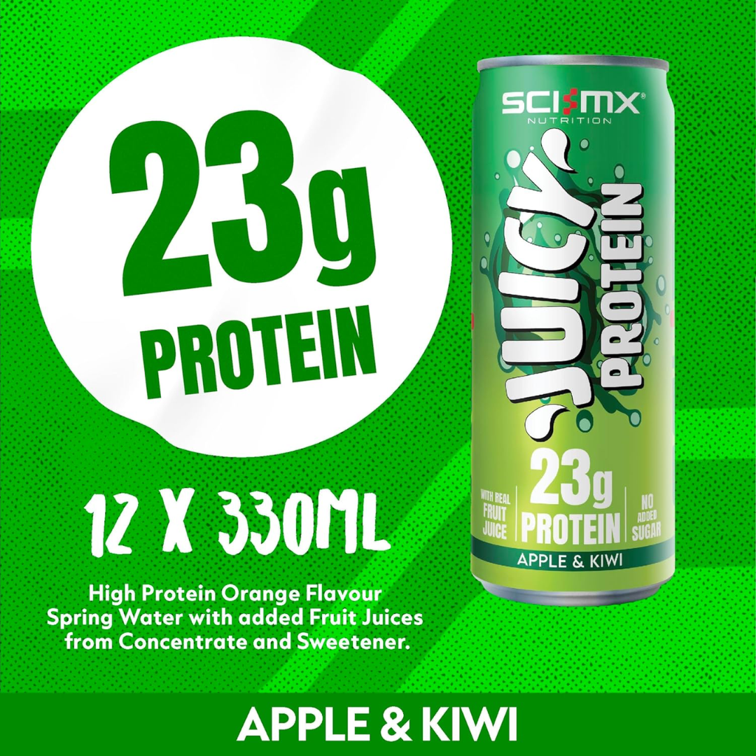 Sci-Mx Juicy Protein 12x330ml Apple & Kiwi