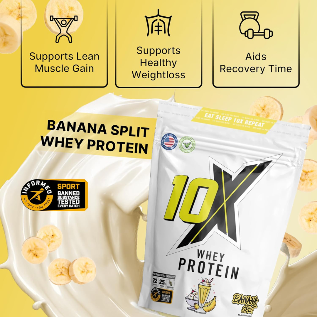 10X Athletic Whey Protein 700g Banana Split