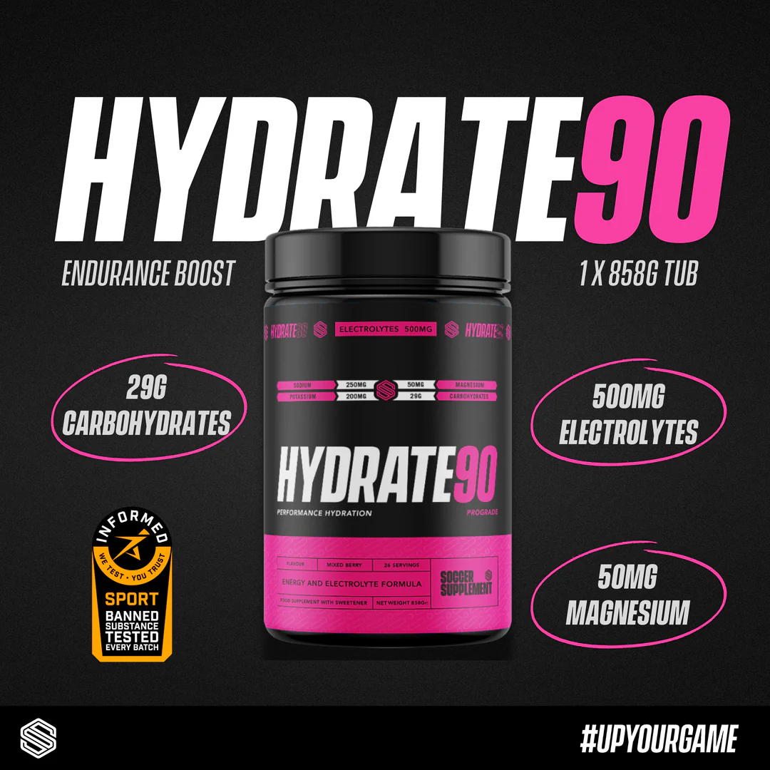 Soccer Supplement Hydrate90 858g Mixed Berry
