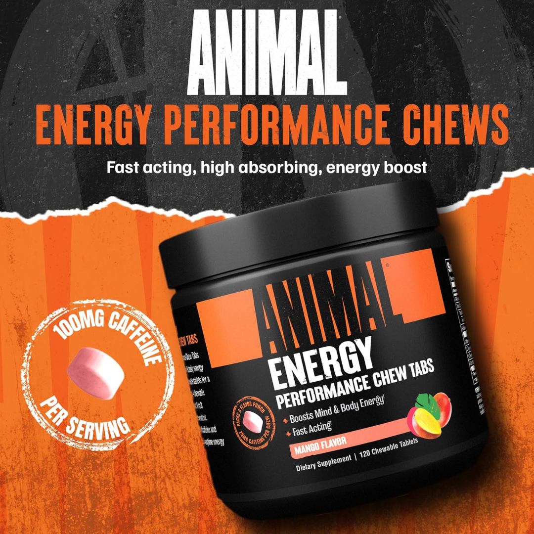 Animal Energy Chews 120 Tabs Tropical Mango