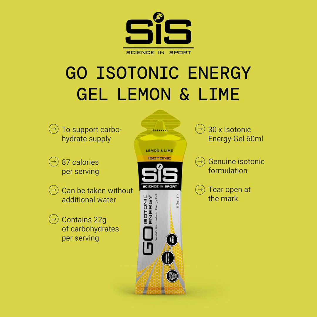 SIS Isotonic Gels 30x60ml Lemon & Lime