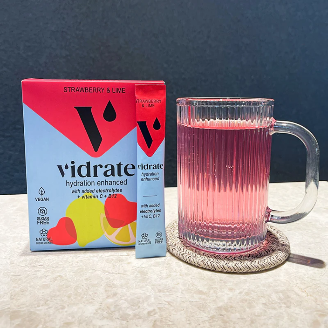 Vidrate Hydration Powder 10x3g Strawberry & Lime