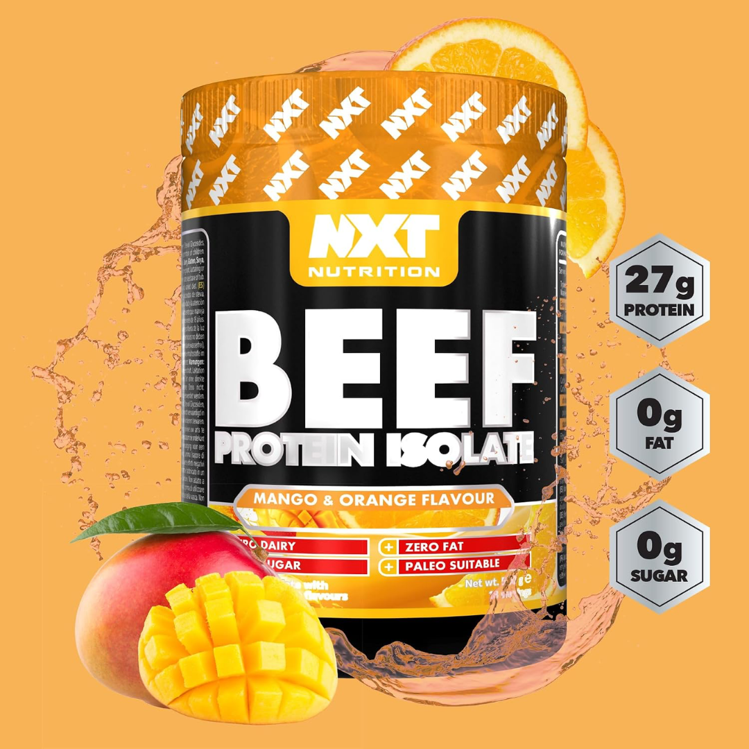NXT Nutrition Beef Protein Isolate 540g Mango & Orange