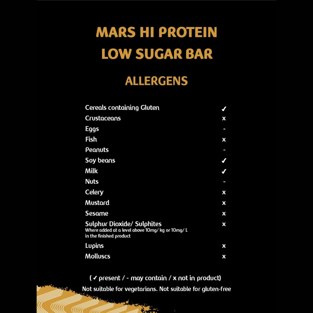 Mars Hi Protein Low Sugar 12x55g Original
