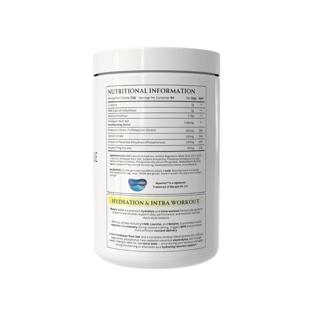 Apex Formulas Muscle Juice 780g Iced Lemon