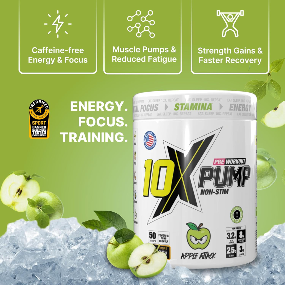 10X Athletic PUMP 600g Apple Attack