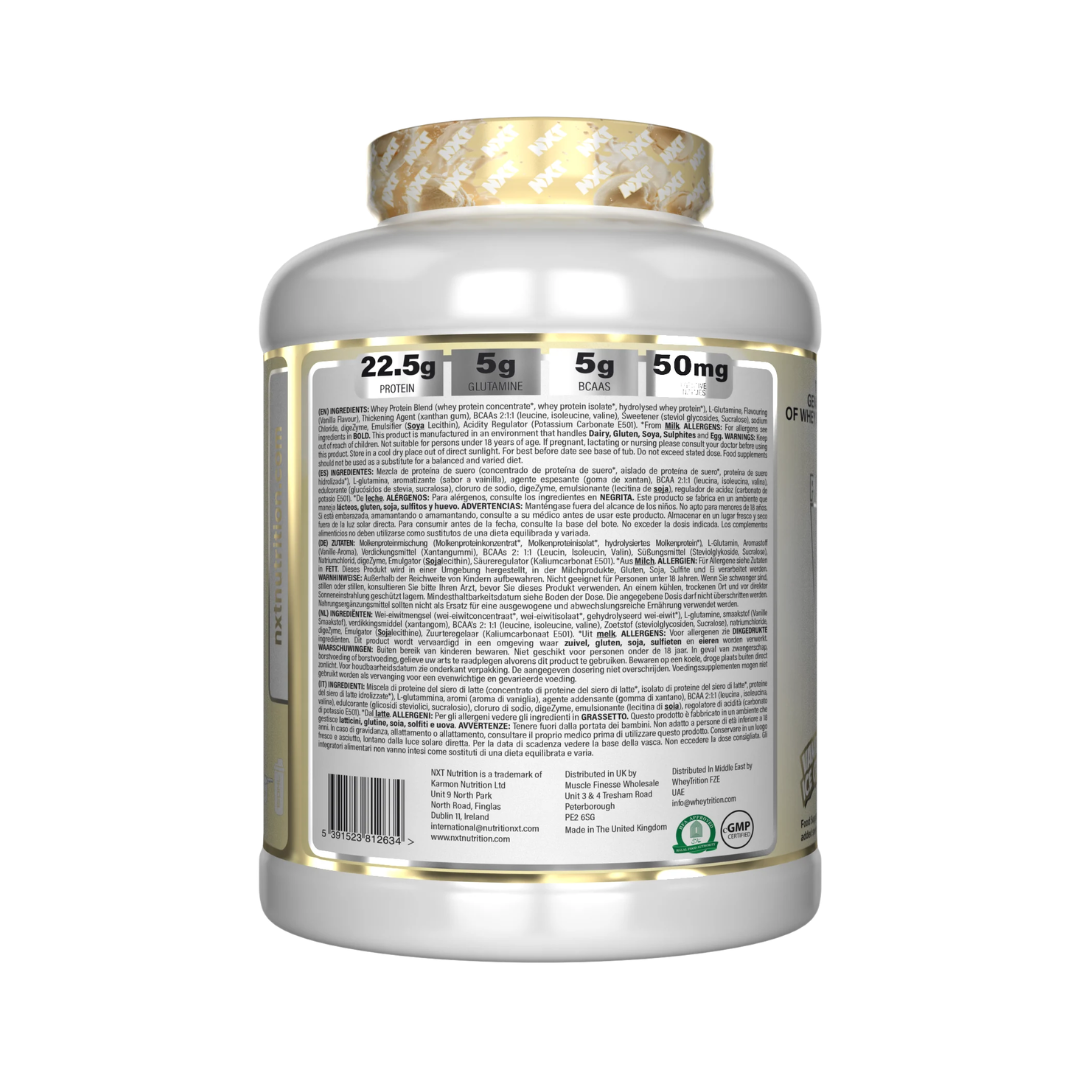 NXT Nutrition Pure Whey Deluxe 2.1kg Vanilla Ice Cream