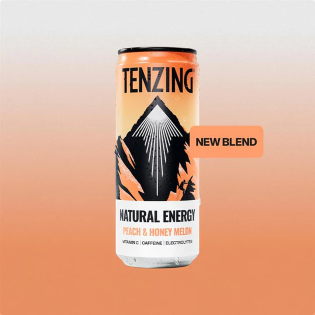 Tenzing Natural Energy 12x330ml Peach & Honey Melon