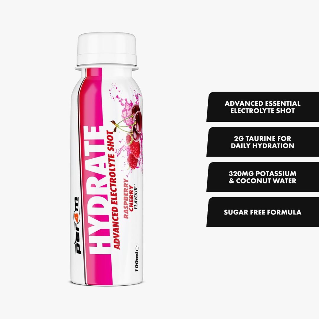 Per4m Hydrate Advanced Electrolyte Shot 100ml Raspberry Cherry