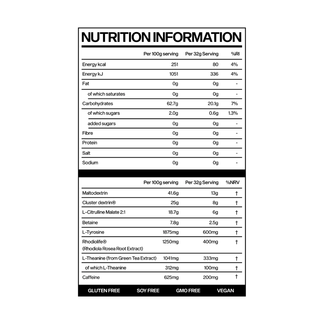 Marchon Supplements Workout Fuel 2.0 With Caffeine 640g Mango Passionfruit
