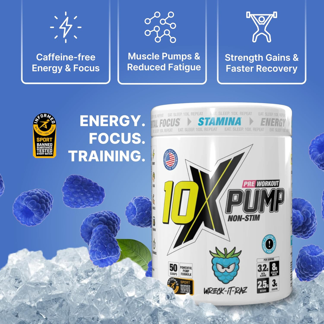 10X Athletic PUMP 600g Wreck It Raz