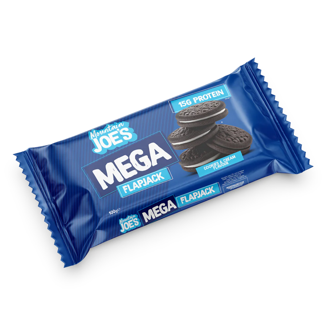 Mountain Joe's Mega Flapjacks 12x100g Cookies & Cream