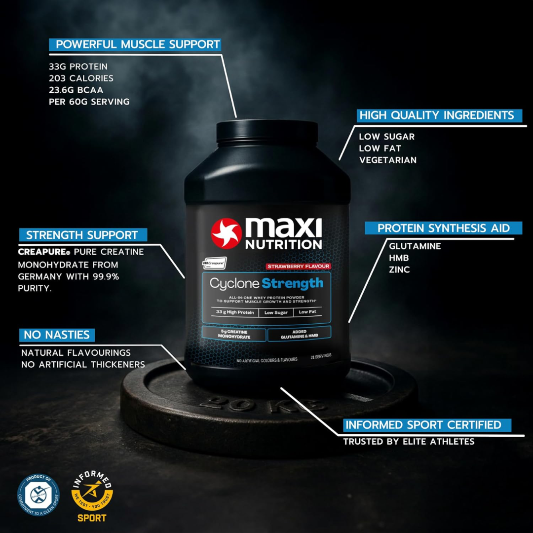 MaxiNutrition Cyclone Powder 1260g - Strawberry