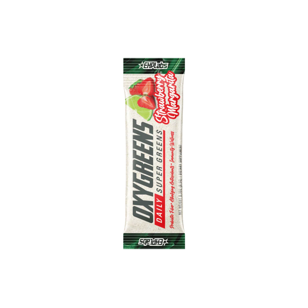 EHP Labs OxyGreens 15 Stick Pack 15x127.5g Strawberry Margarita