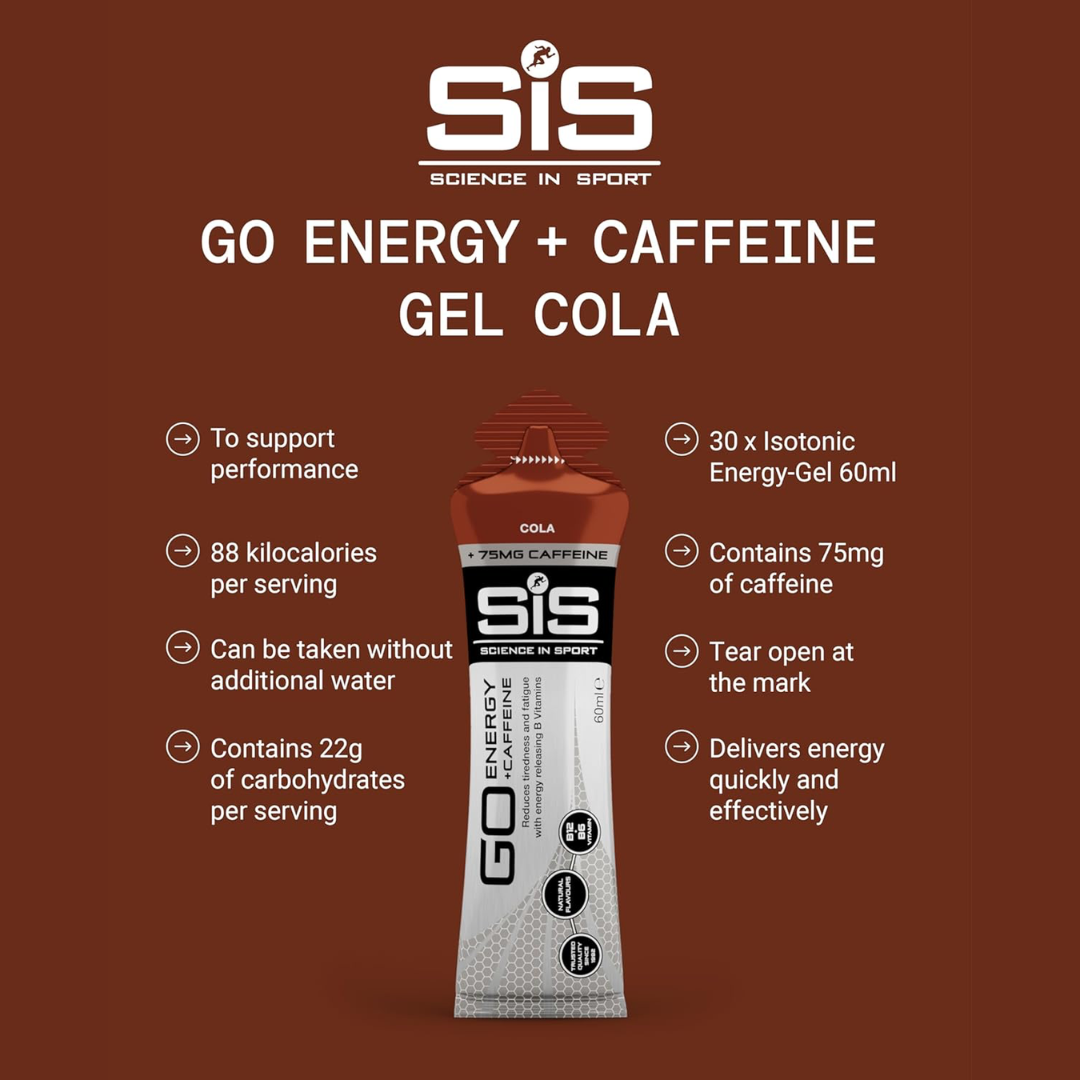 SIS (Science In Sport) Gel Go Energy + Caff 30x60ml Cola