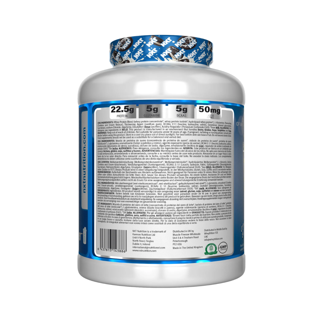 NXT Nutrition Pure Whey Deluxe 2.1kg Cookies & Cream
